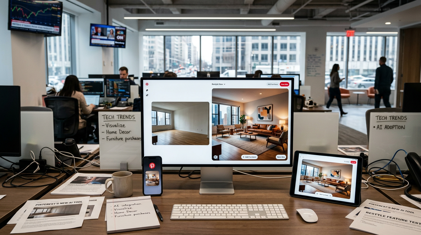 Pinterest teases a new ‘Restyle’ feature that lets you redesign your room with AI