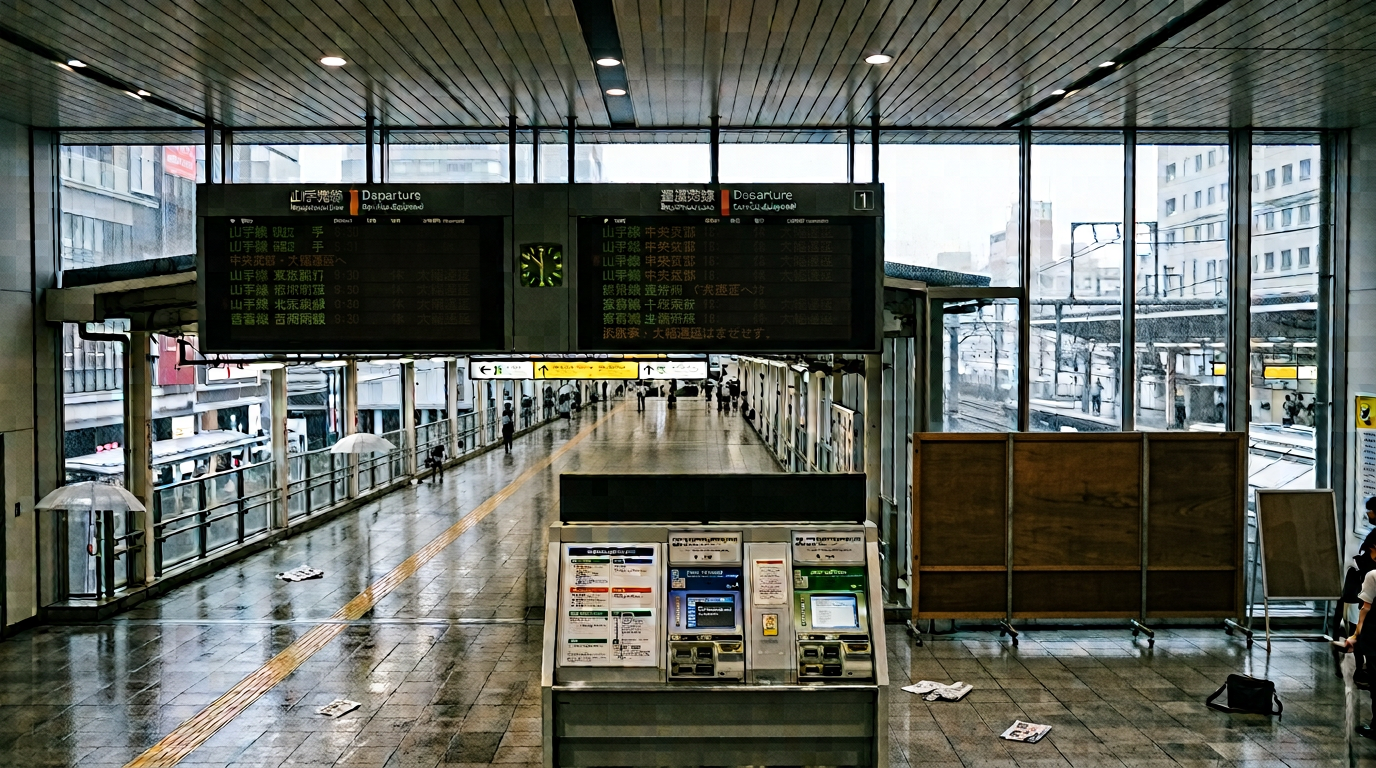 Heavy Rain Disrupts Trains in Japan as Tropical Storm Approaches