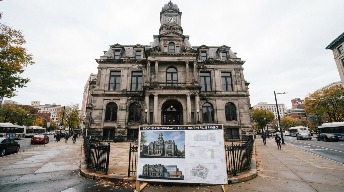 Nonprofit proposes performing arts center that would incorporate former city hall - Business Record