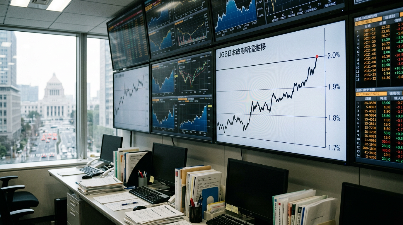 Japan’s Two-Year Bond Yield Nears 2% as BOJ Rate Hike Bets Mount