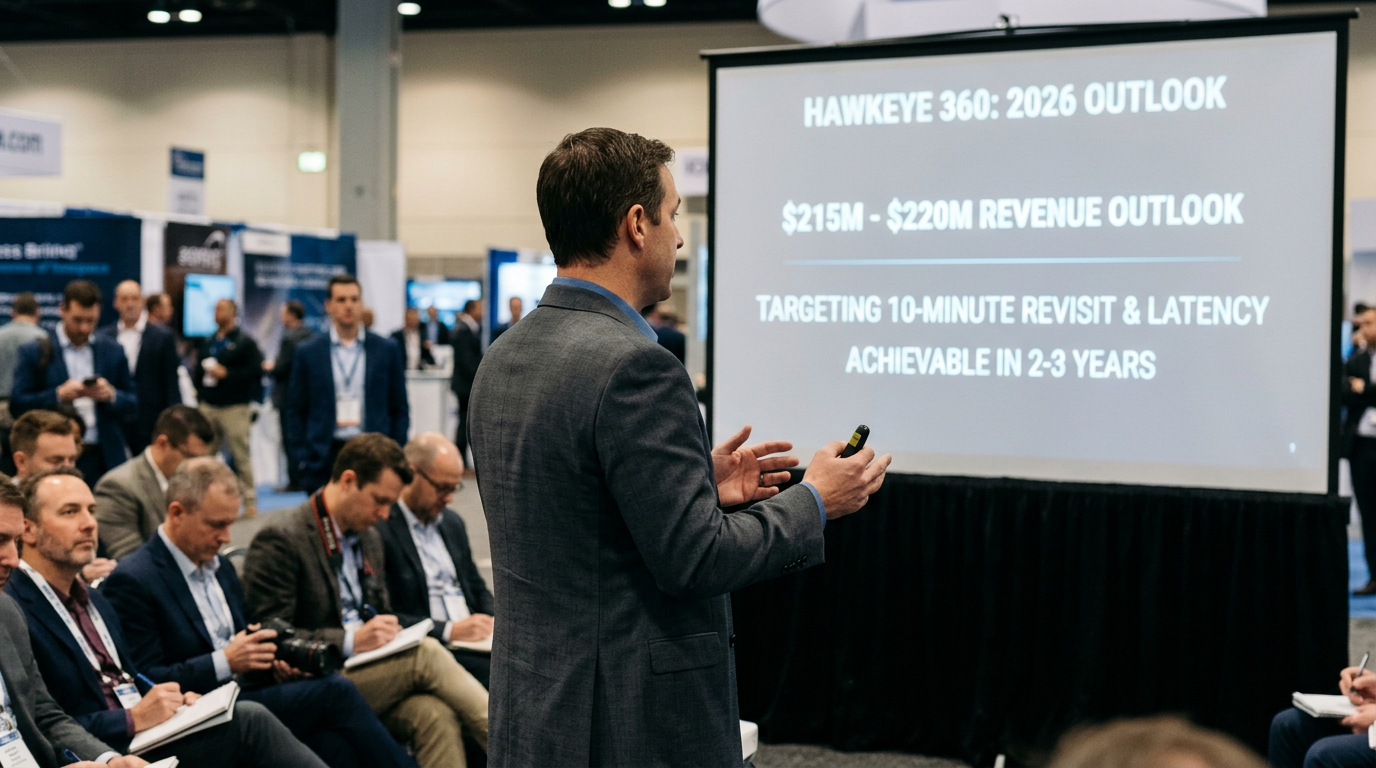 HawkEye 360 outlines $215M-$220M 2026 revenue outlook while targeting 10-minute revisit and latency in 2-3 years