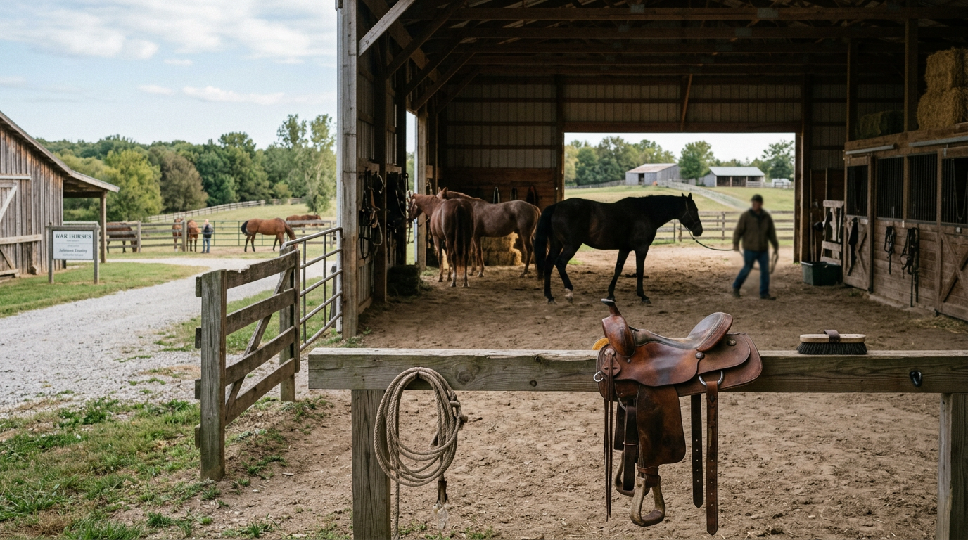 Veterans find connection and calm at War Horses for Veterans event in Johnson County - KMBC